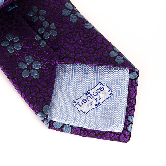 PENROSE SKY BLUE PAISLEY TIE | MENS - Picture 3 of 3